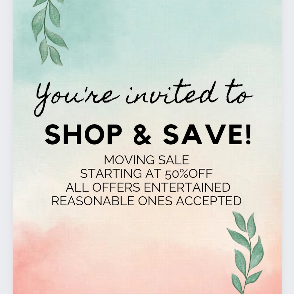 Your invited to shop and save !
